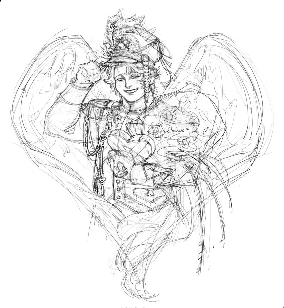 A sketch of Abel for Valentine! I think I'm late tho lol.