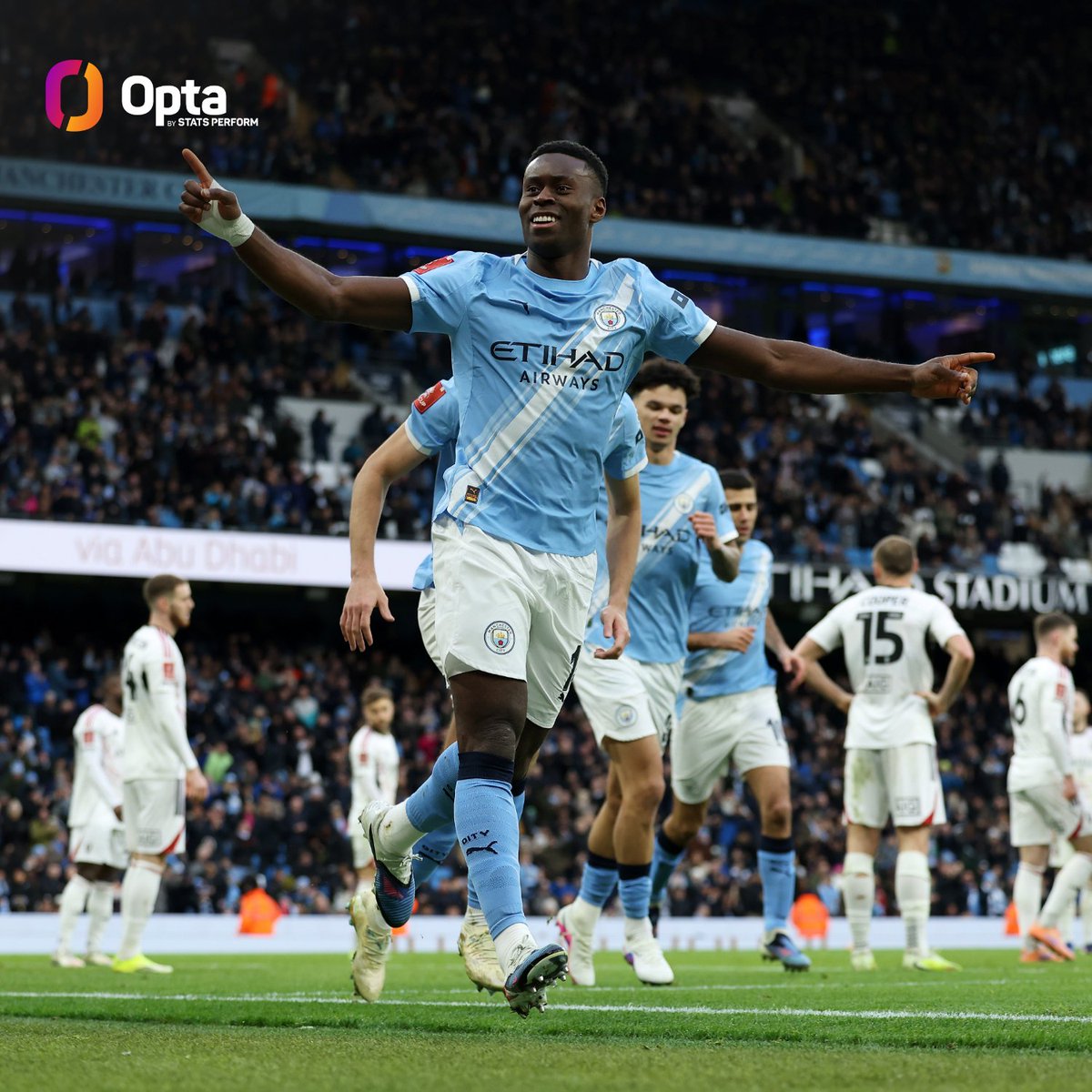 17 - Manchester City have won their last 17 FA Cup games at the Etihad Stadium, equalling the longest home winning streak in the competition’s history, set by Clapham Rovers between December 1873 and February 1881. Specialists.