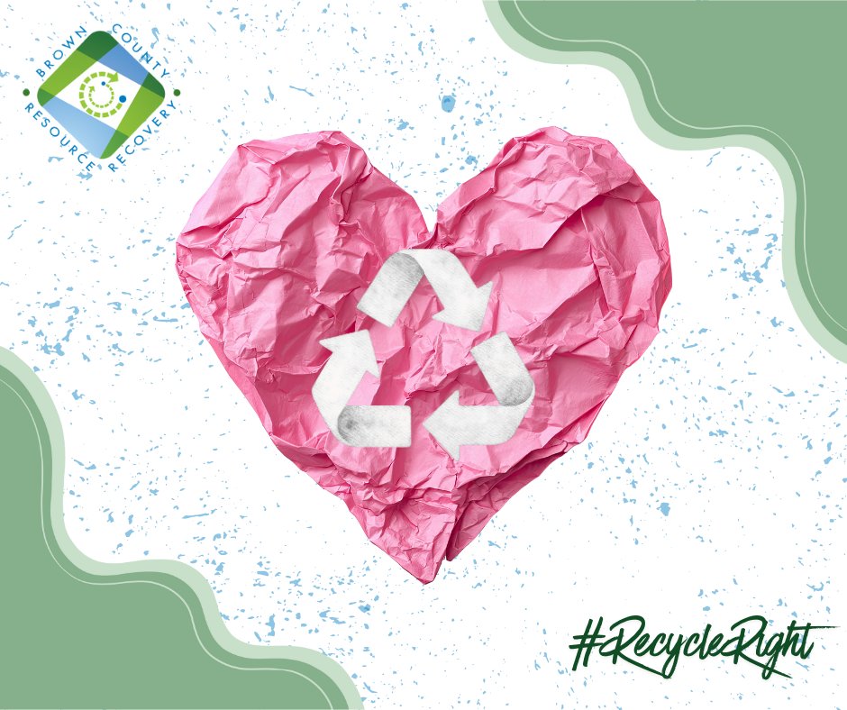 We love it when you recycle right ❤️♻️

Placing Clean, empty, and place the right items in your recycling bin makes a big difference. #ValentinesDay #RecycleRight #BrownCounty