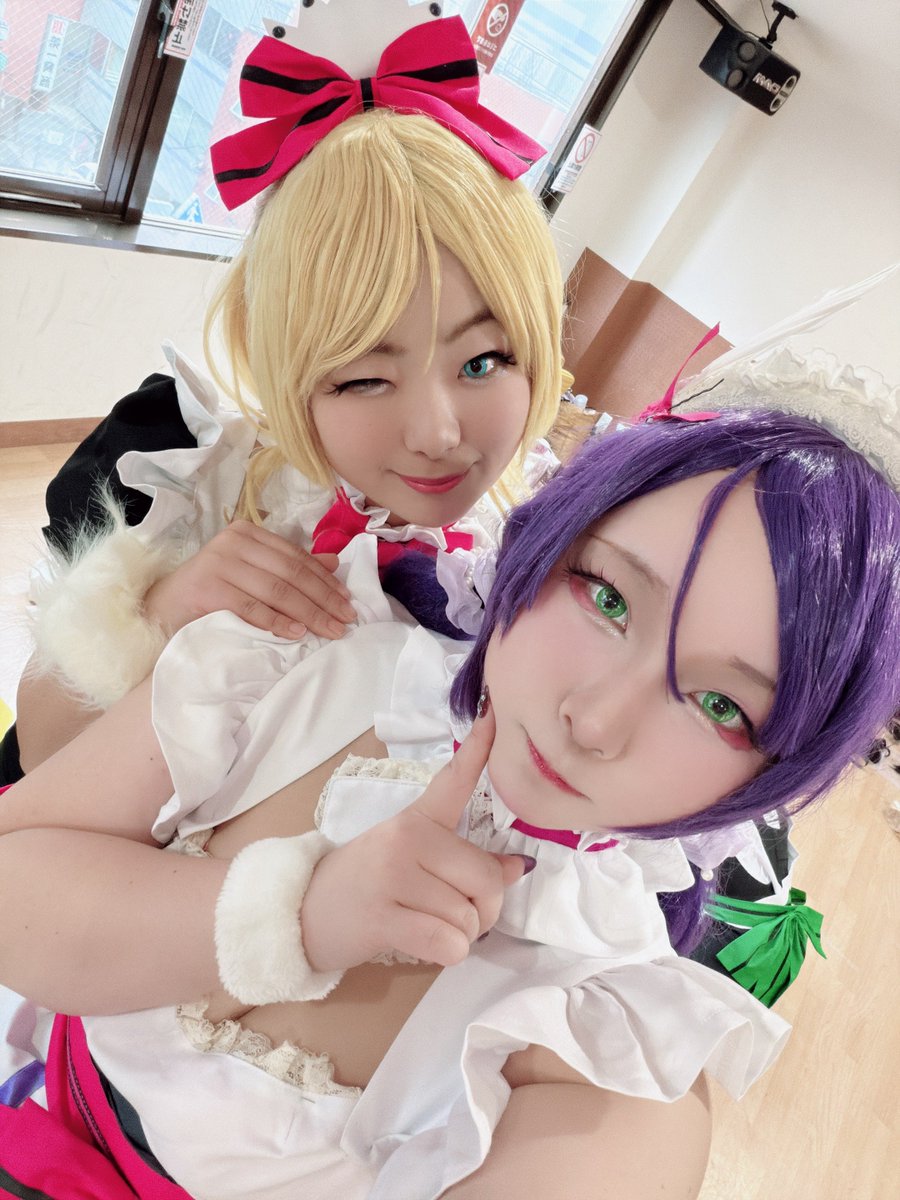 #アニソンウンドウ お疲れ様でした💜

久々のRe/μ'sicは硝子の花園があるということで、柚魅猫えりちのお相手は私🩵💜

りみゅではばじめてアニウンに出たんですけど、めっちゃ楽しくていつもと違うメンバーで踊るのはとても新鮮でした(*^^*)まぁ半分いつものメンバーで安心してたw

ぜひ感想は