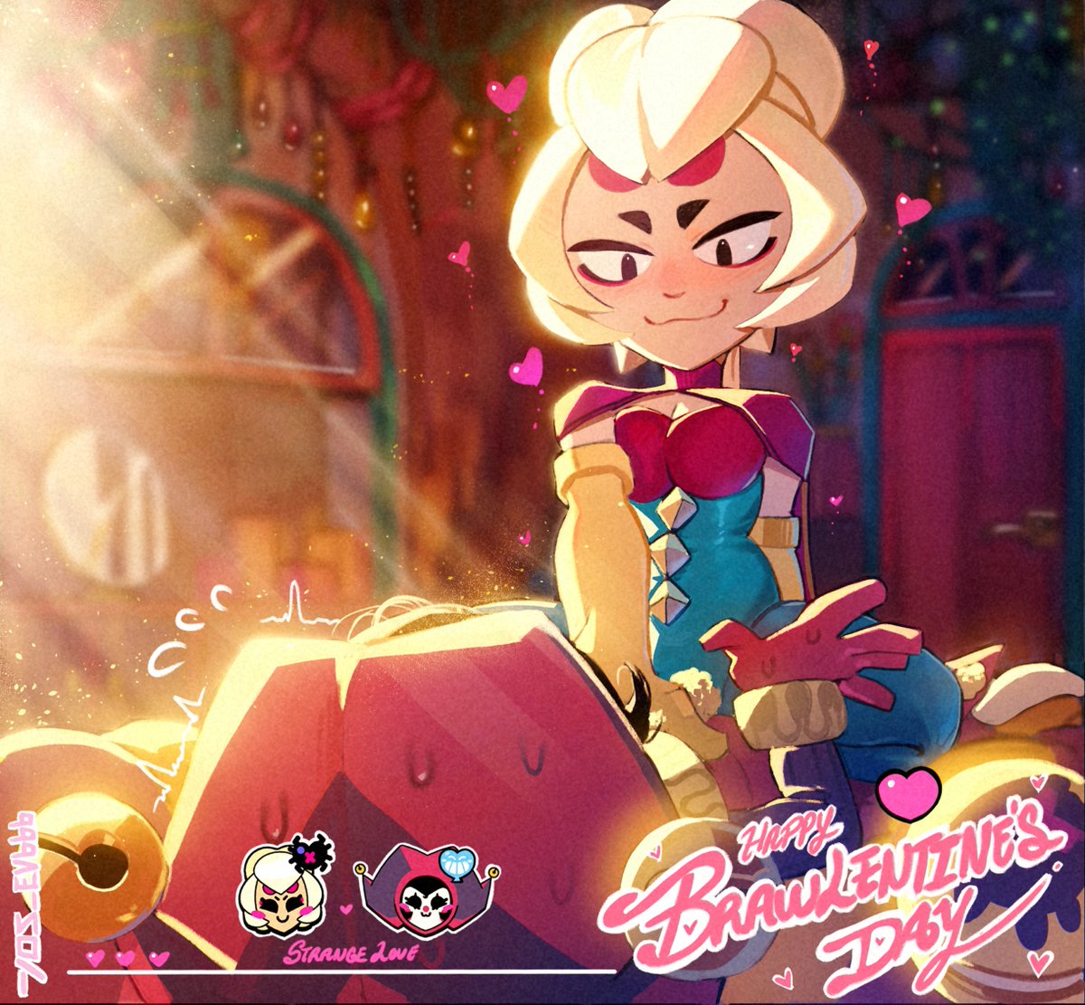Happy Brawlentine´s Day!
(Charlie x Jolly) 
🕷️♥️🤡

#BrawlStars #BrawlStarsArt #Brawlentines