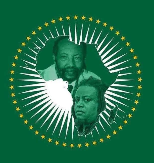 WOLIMASidama1's tweet photo. The African Union’s anthem &amp; flag were both originally conceived by #Ethiopians.
🇪🇹 Poet Laureate Tsegaye Gabre-Medhin wrote the anthem, and artist Yadesa Bojia designed the AU flag. https://t.co/7mH9i8tGfJ