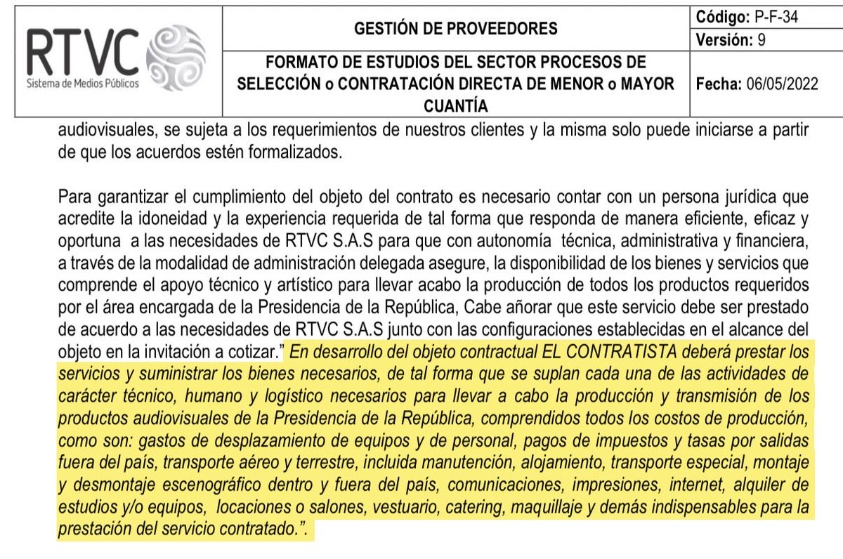 Un resumen de la denuncia sobre el séquito de Verónica Alcocer 👇👇

📌RTVC contrató (2022 a 2025) a una cooperativa para servicios de producción y audiovisuales para la presidencia.
📌 La cooperativa a su vez subcontrata a un estilista y al fotógrafo Mauricio Vélez (amigo de