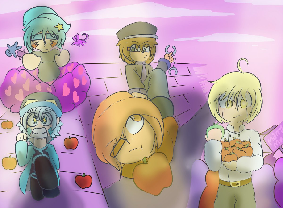 /Have a Happy APPLE-tine's Day/

hoy es 14 de febrero día del amor y la amistad 
asique 
SALGAN Y GOLPEEN CON SU AMOR A SU SAN VALENTIN

si les siguen hablando luego de eso
ya saben
ES EL/LA INDICADA
#art #oc #draw #SanValentín #SanValentinoDay #ValentinesDay #ValentinesDay2026
