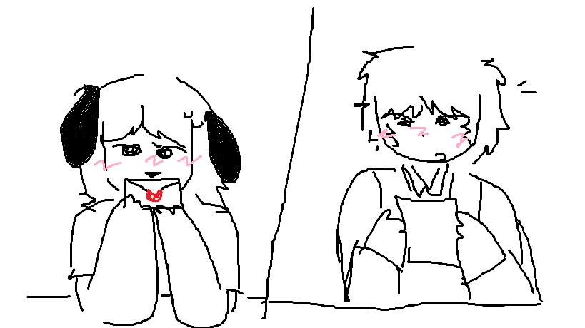 rickypottsirl's tweet photo. me and ricky potts valentines day because im a chud.... #rtctwt #rickypotts #ridethecyclone #Yumetwt I DRAW ON MS PAINT https://t.co/roCD8E0Fl4