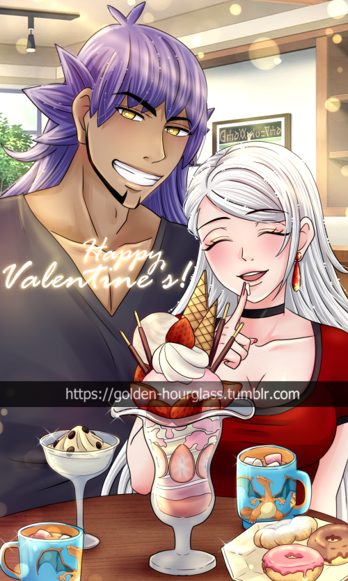 GH_Kisenth's tweet photo. A happy #ValentinesDay  to everyone, from #GH_Kira and #ChampionLeon who are having a #GH_ChampionTime !
( vday pic 2 / 4 )

#Pokemon #SwSh #TrainerOC #PokemonLeon https://t.co/b4lHGORtVd