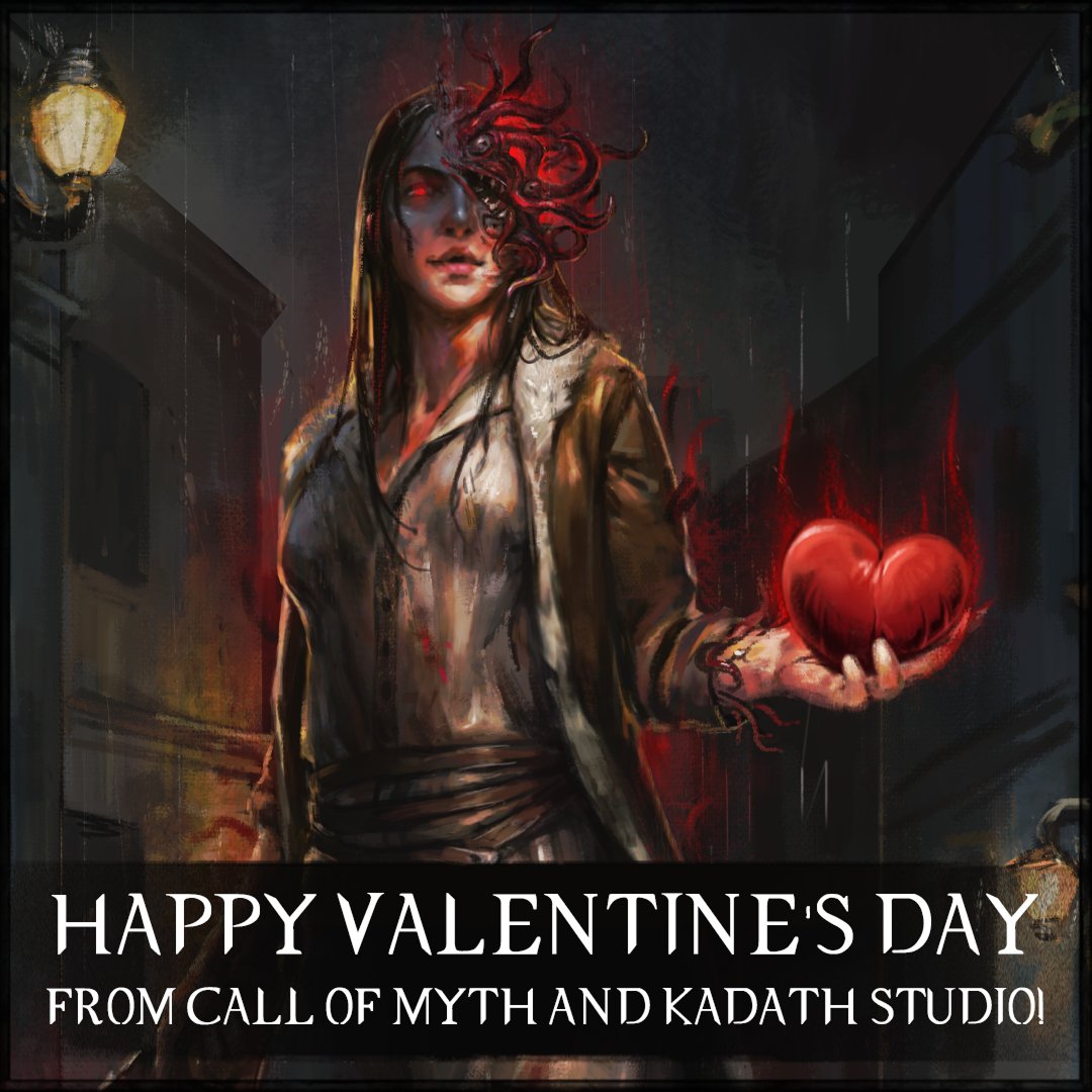 Happy Valentine's Day from Call of Myth and Kadath Studio!