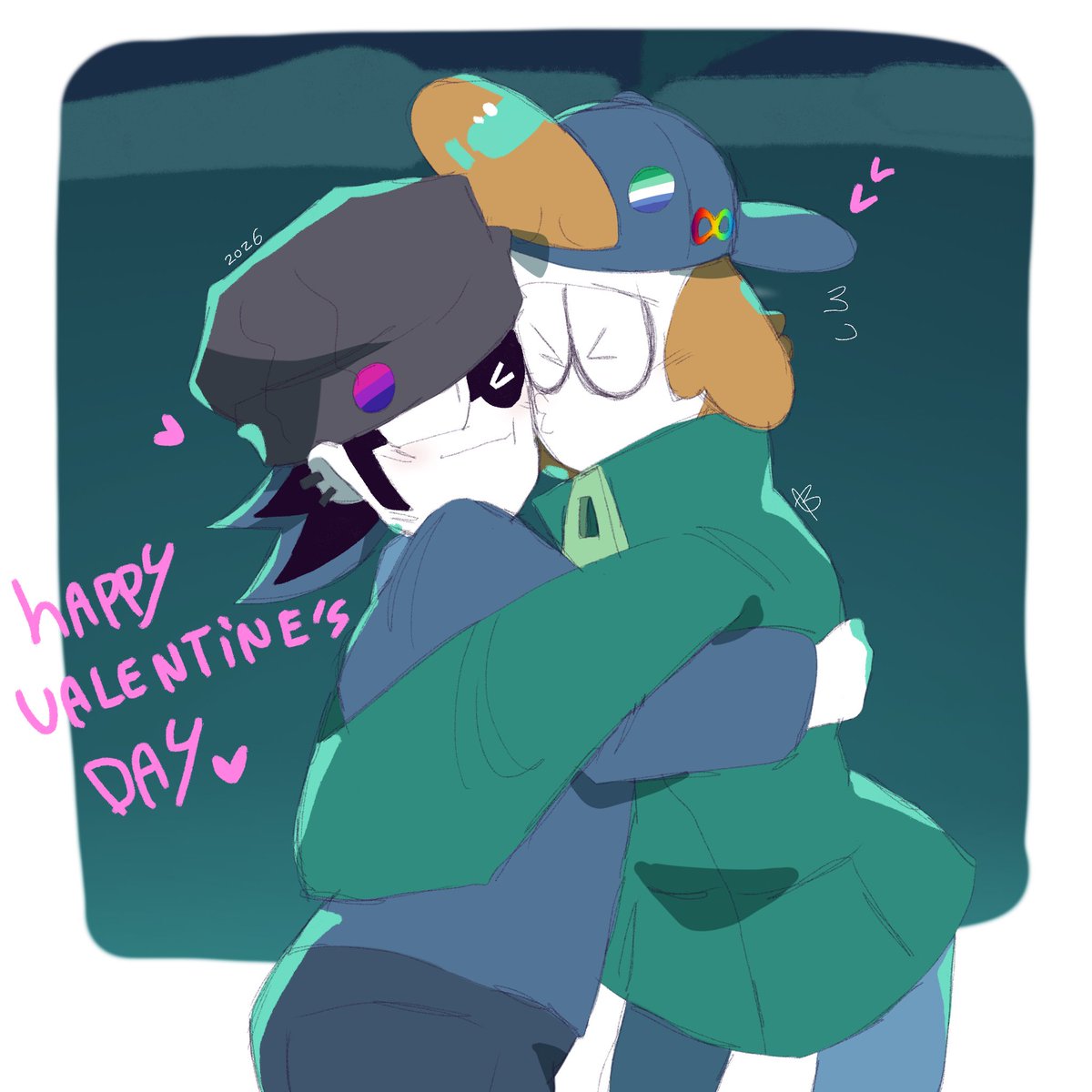 🩵Happy valentine day 💚
Ross x Rob forever 
#spookymonth #hatzgang