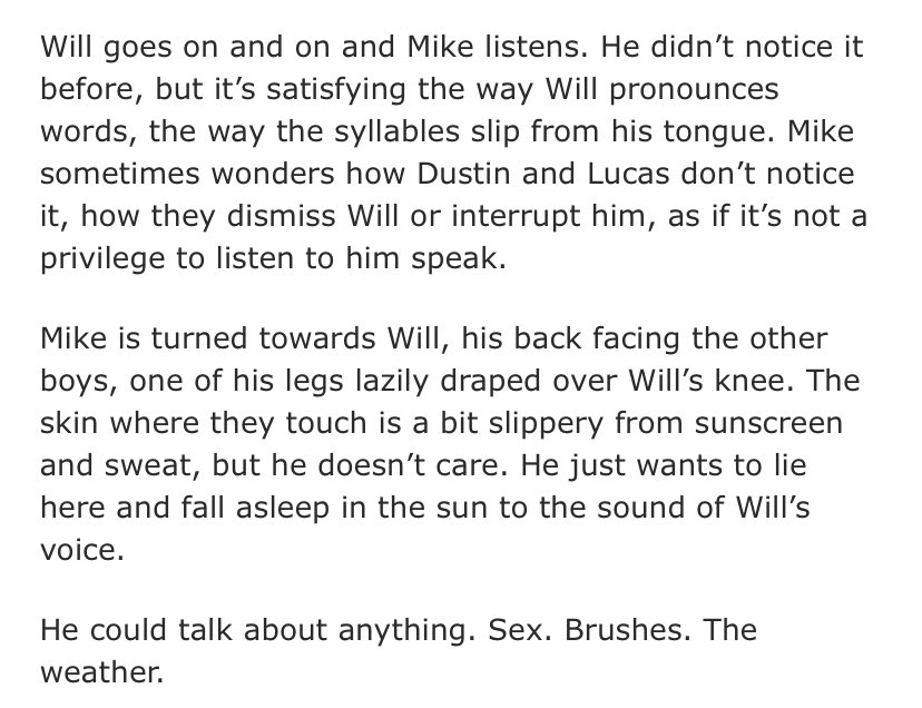 come on mike you can figure out you’re in love with will #ibelieve in you