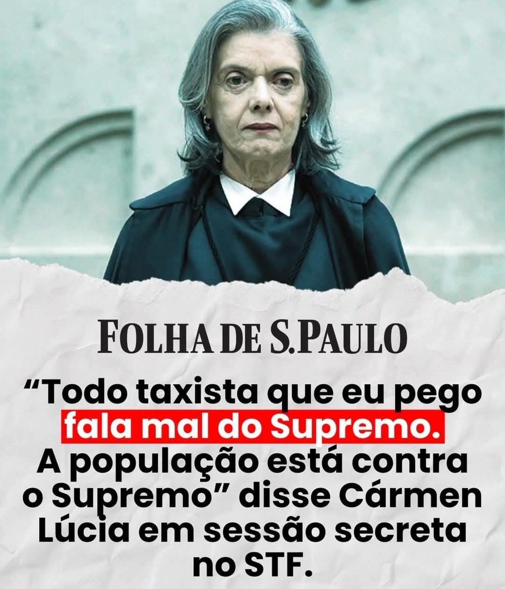 Se fossem só os taxistas… kkkkk todos estão enxergando os abusos da Corte e as graves denúncias envolvendo membros da Corte.