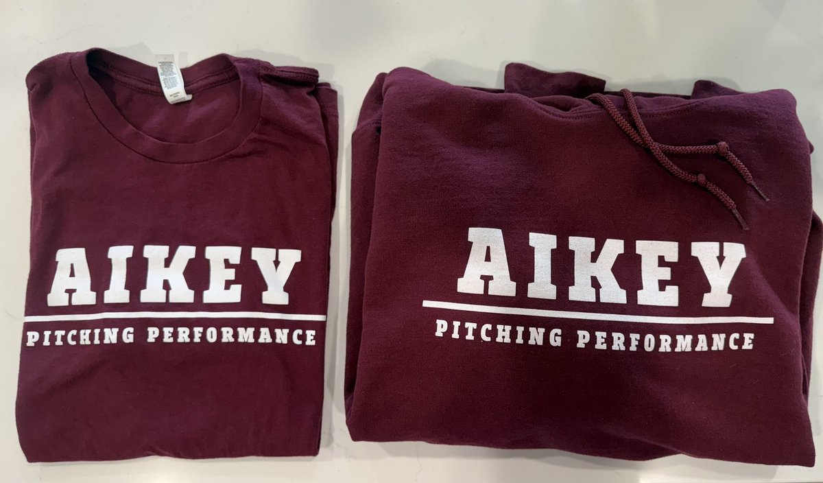 AikeyPitchingP's tweet photo. Aikey Pitching Performance sweatshirts and t shirts! 
$20 sweatshirts | $10 t shirts. 100% cotton
Venmo: kelseyaikey to lock yours down! I only have 45 of each! https://t.co/y2uA7sPonC