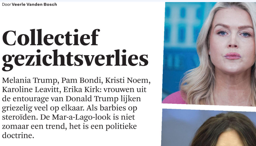 Blijft hilarisch en triest hypocriet. Linkse media staan continu met het moreel opgeheven vingertje te zwaaien. Maar als het als het over "rechtse vrouwen" gaat, dan mag het vat met de goorste bodyshaming wijd open. 

Een heel artikel waarin vrouwen tot hun uiterlijk worden