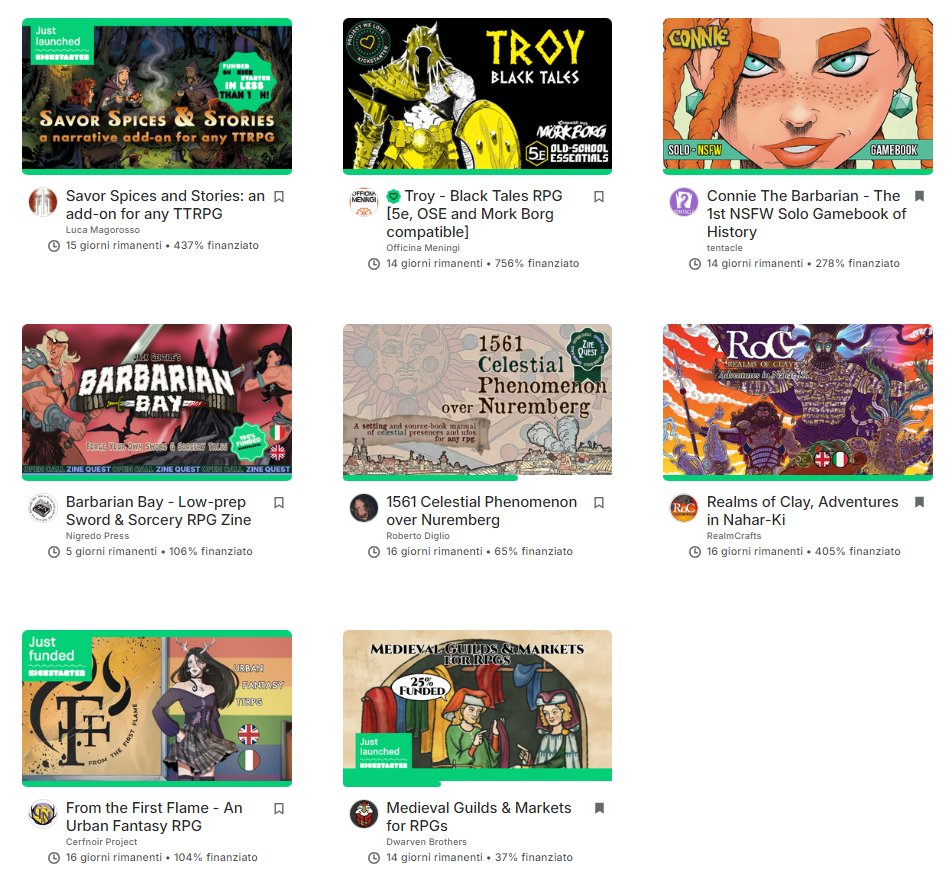 lospaziobianco's tweet image. 8 Progetti italiani su ZineQuest quest'anno!
#crowdfunding #editoria #games #gioco