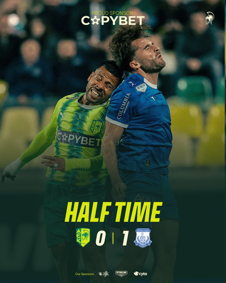 AEKLARNACA's tweet image. 𝐇𝐚𝐥𝐟 𝐓𝐢𝐦𝐞

#AEKLarnaca #AEKvsAPOLLON #HT