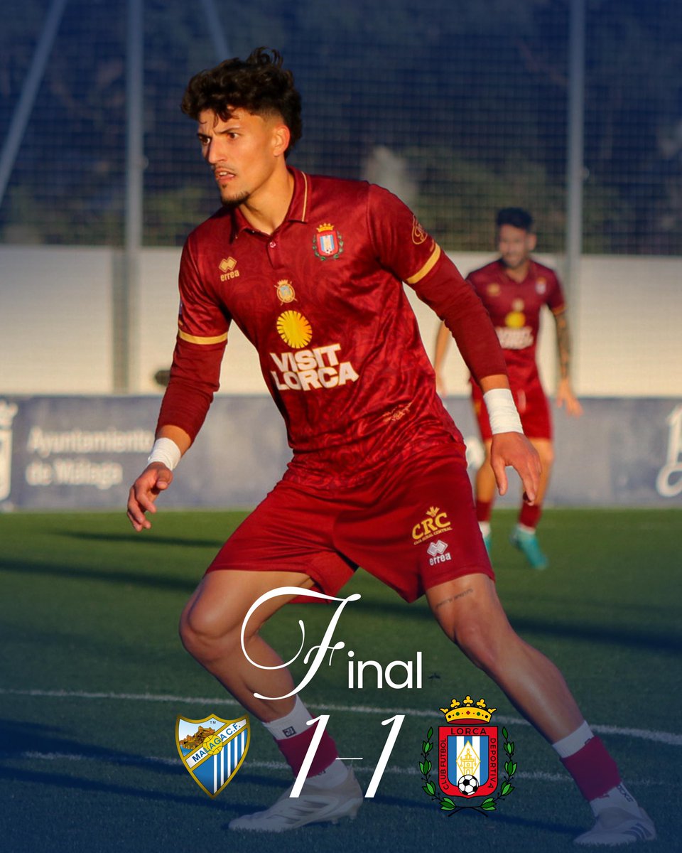 90+7’⏱| 1-1 | Final en Málaga.

#MalagueñoLorcaDeportiva 
#SoloySiempreLorcaDeportiva
