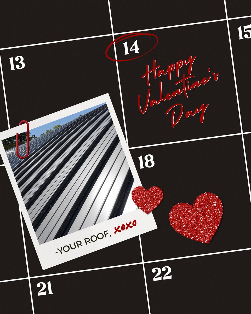 MetalR92309's tweet photo. Dear Homeowner,

If I start showing signs of age, don’t ignore my love notes. 😉 A quick inspection &amp; some TLC can keep our relationship going strong for years to come.

Happy Valentine’s Day from the one who’s always got you covered. ❤️🏠

-Your Roof, xoxo

#ValentinesDay #Love https://t.co/R3GjD6My60