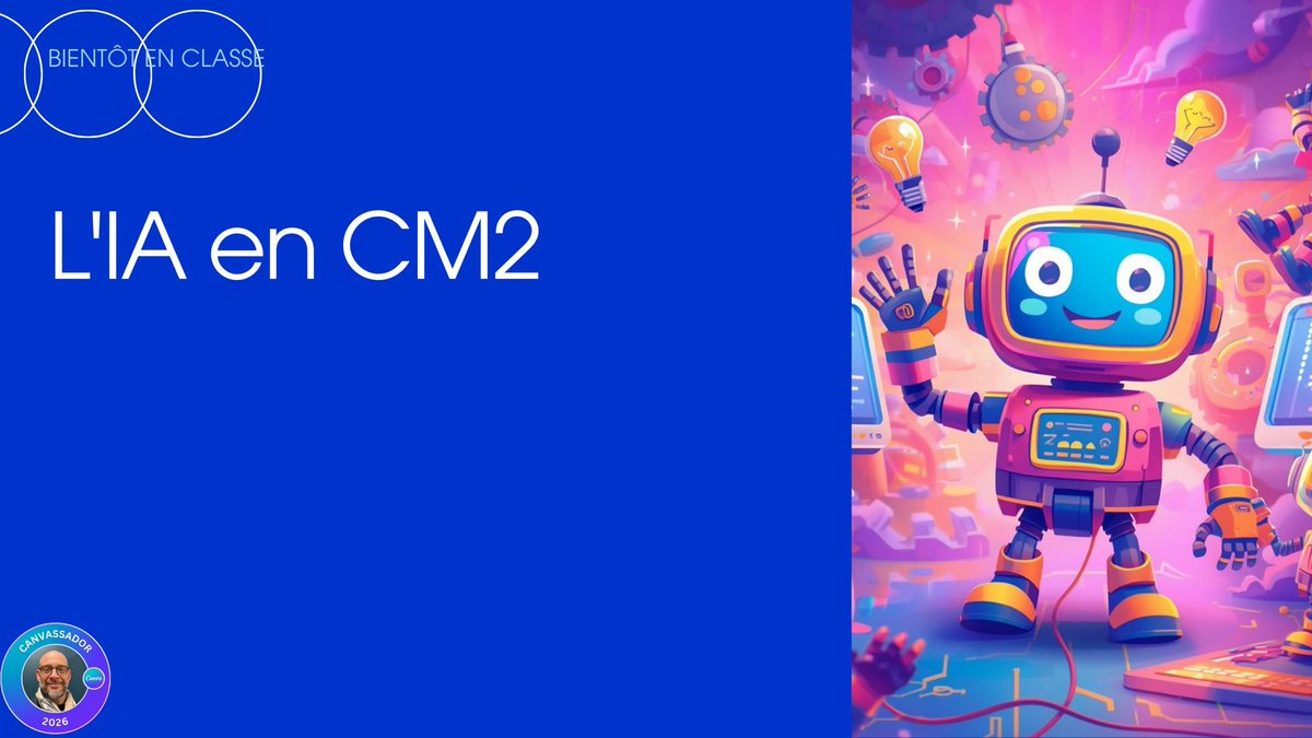 THREAD
Apprendre l'IA à mes élèves de CM2 avec des robots.
Pas de la théorie. Du concret.
10 séances, 6 robots, 12 iPad.

#IA #Robotique #CM2 #canva 
Voici ce que j’ai prévu👇