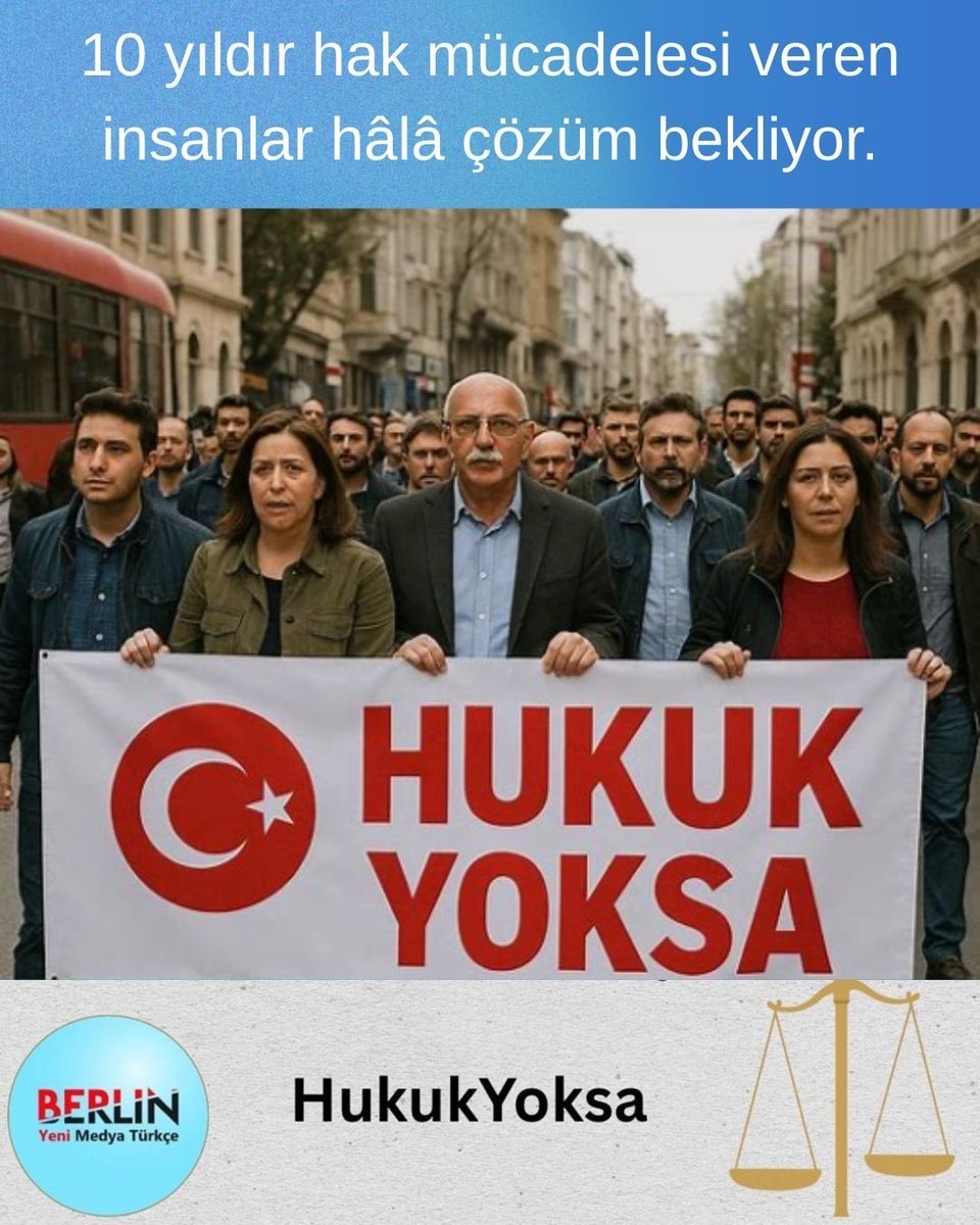 🔶<a href="/BerlinYeniMedya/">Berlin Yeni Medya</a> olarak 

HukukYoksa 

etiketi ile başlattığımız etkinliğimize
siz de katılın. 

📌KHK’lar ile gasp edilen haklar için,
📌Hasta ve yaşlı tutsaklar için,
📌Askeri öğrenciler için,
📌Tutsak bebekler, anneler ve gazeteciler için….

HukukYoksa

Papara Park’ta