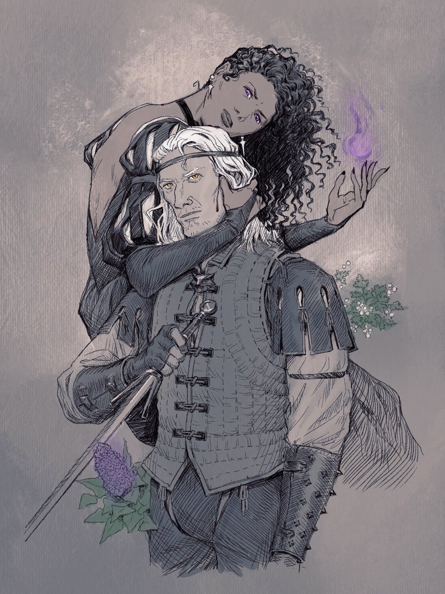 Berries tart, lilacs sweet. 

Happy valentines to my babes Geralt and Yen