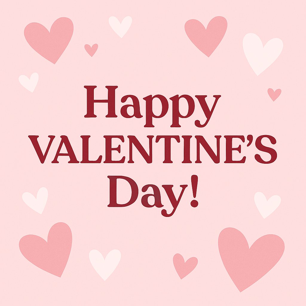 💘 Happy Valentine’s Day! 💘
Wishing you a day filled with love, kindness, and all the little moments that make your heart smile.
Spread joy, share love, and make someone’s day a little brighter. 🌹✨