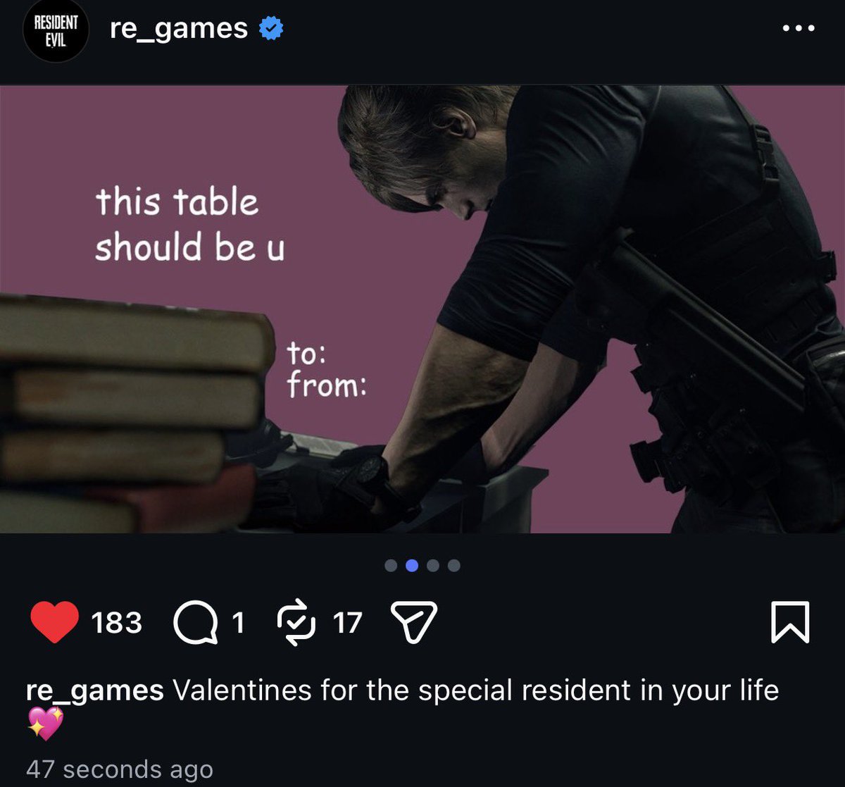 <a href="/RE_Games/">Resident Evil</a> I agree it should be me