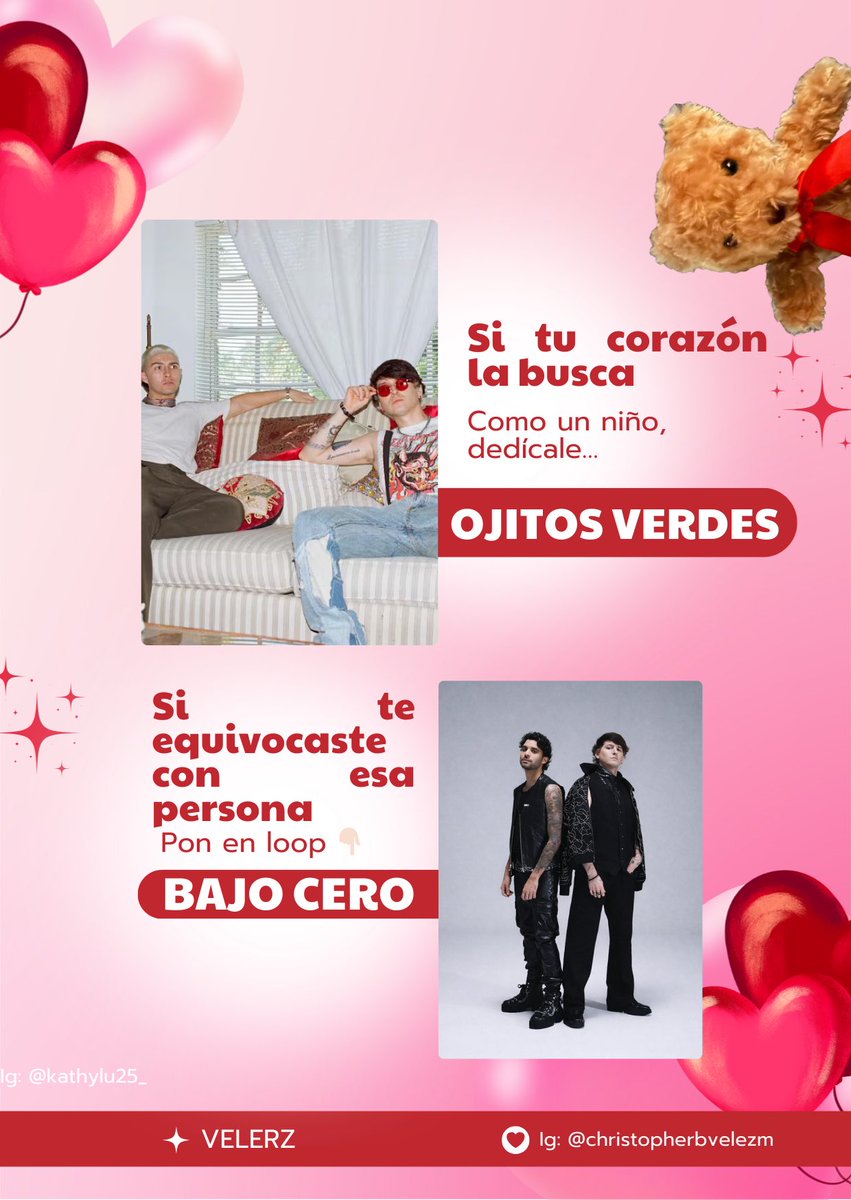 💘Este San Valentín se vive con música que llega al cora ✨
Si no sabes qué dedicar (o dedicarte), aquí va mi guía por moods con los temas de <a href="/christophervele/">Christopher Velez 🔺</a> 🎶👇 Spoiler: la recomendación real es escucharlas TODAS… te llegan directo al corazón 🫀💥 <a href="/ArtistGrup/">Artist Grup 🇪🇨</a>  #Velerz