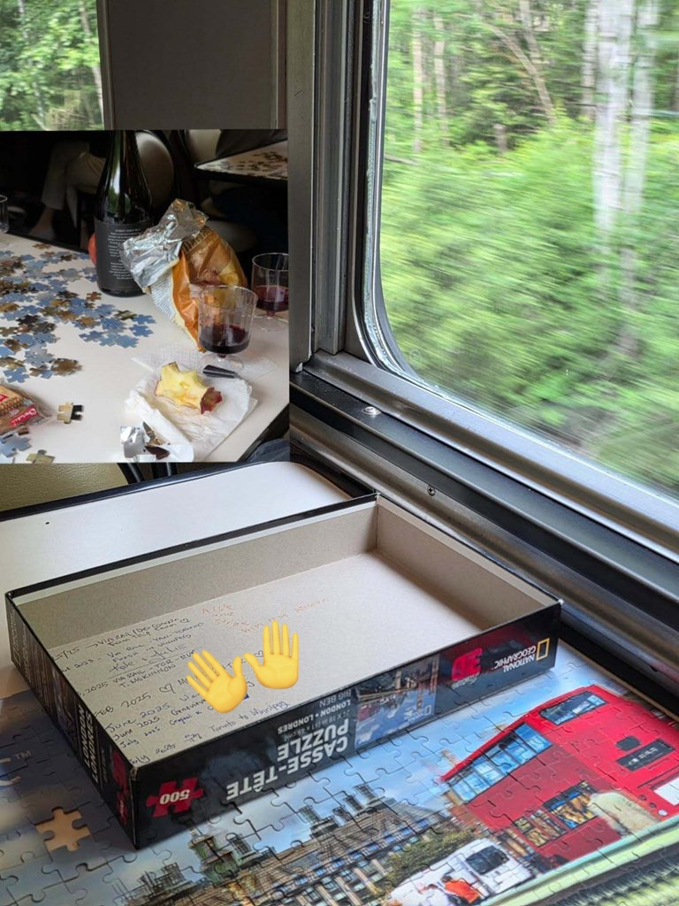 ilove_yoojung's tweet image. First pic, she wrote 'July 2025 유정 Toronto to Winnipeg'. It looks like she took the train from Toronto to Winnipeg and it took about 34 hours
So seems that she went from Montreal to Toronto to Winnipeg to Jasper (last pic, Jasper train station)