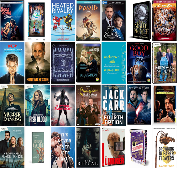 hendersonlibs's tweet photo. This week the Henderson Libraries have 74 new books, 48 new movies, and two new music CDs.  New items include Song Sung Blue, Zootopia 2, Heated Rivalry, David, Miss Scarlet Season 6, The Night Prince, Dexter, and This Book Made Me Think of You. https://t.co/48VFAPp5fp https://t.co/OkH90TOTtR
