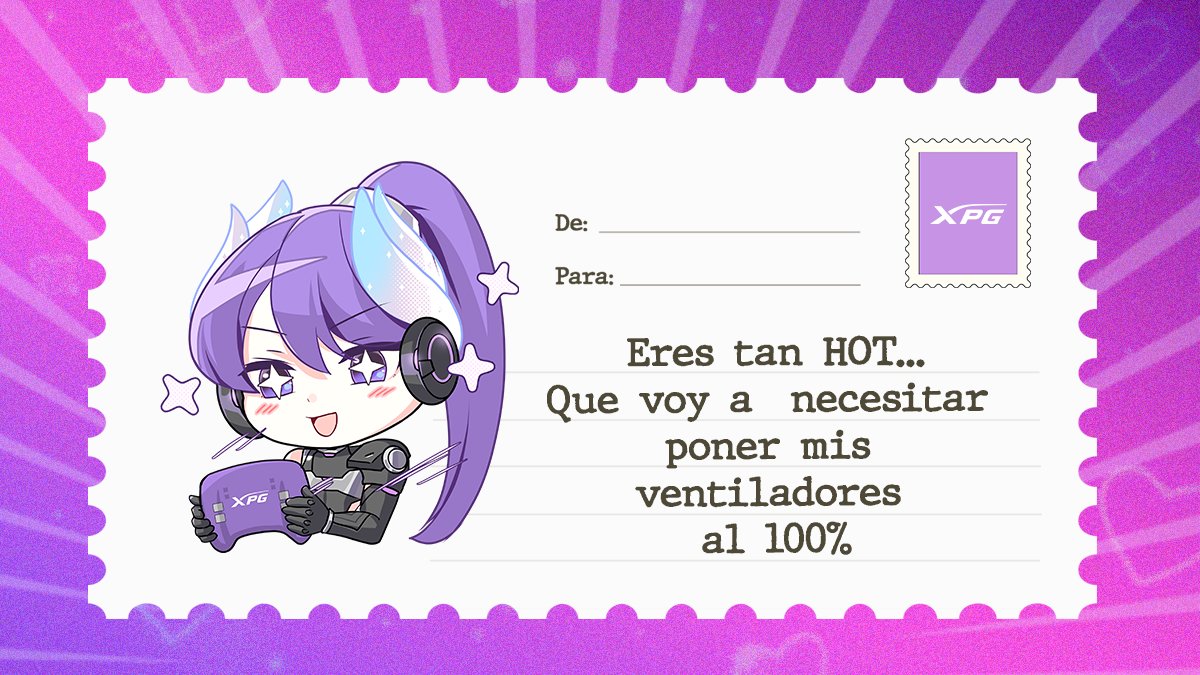 Si no me van a decir que les doy más estabilidad que una fuente certificada, no quiero nada. 😤❤️

Les tiramos paro y creamos LAS mejores tarjetitas para conquistar a su crush gamer.

Atrévanse, bbs y etiqueten a su víctima.👇

#SanValentin #XPG #DiaDelAmorYLaAmistad #14DeFebrero