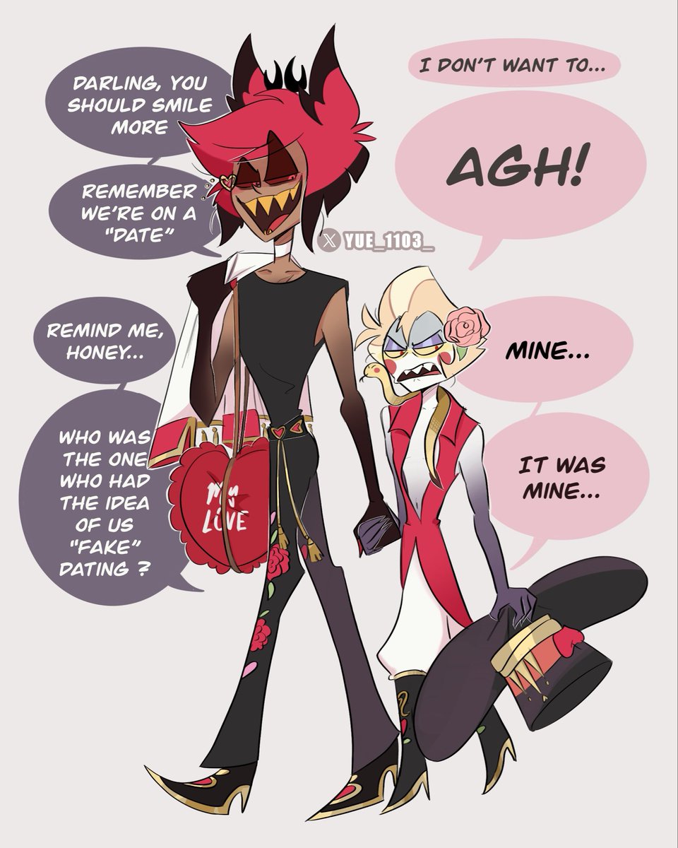 They’re on a Valentine’s Day “Date” 🤭💖 💘 

#radioapple #alastor #lucifer #hazbinhotel #ValentinesDay
