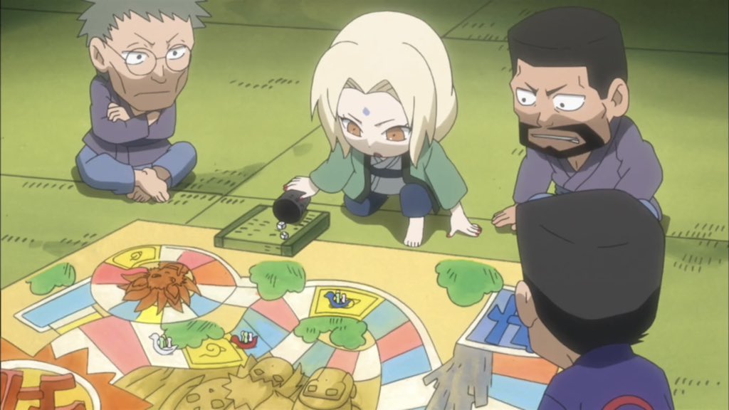 Chibi Tsunade and her hobbies 🎲