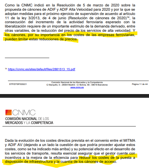 unodelarenfe's tweet photo. Que tiempos aquellos en los que se presionaba a ADIF para que redujera los costes de puesta a disposición de la infraestructura (mantenimiento principalmente) para que las empresas ferroviarias nuevas pudieran poner los billetes más baratos en el AVE

https://t.co/dklljt8Msv https://t.co/et0EdJDxNp