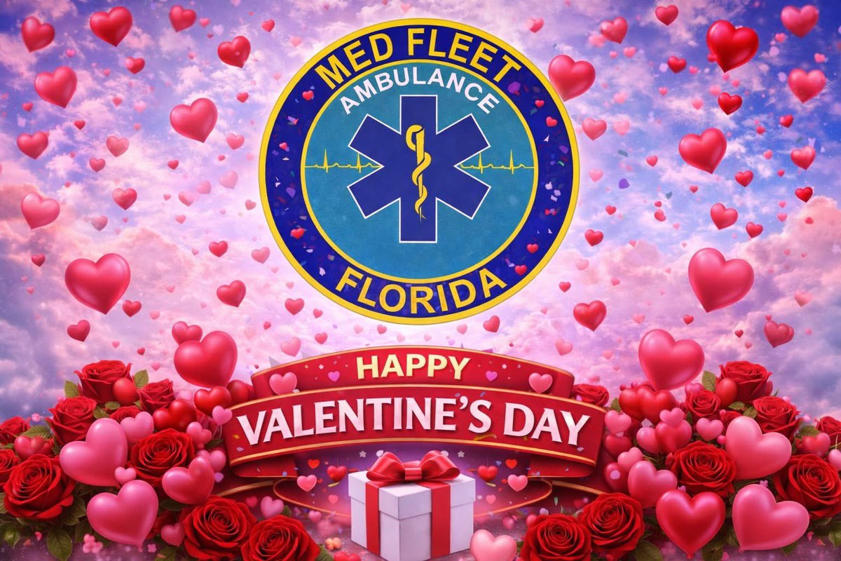 medfleetamb's tweet photo. 💘🚑 This Valentine’s Day, We’re Committed to You. 🚑💘

At MedFleet / ATI Ambulance, love isn’t just in the air — it’s in every call we answer, every patient we transport, and every life we touch. ❤️ https://t.co/z8i0yNt7nQ