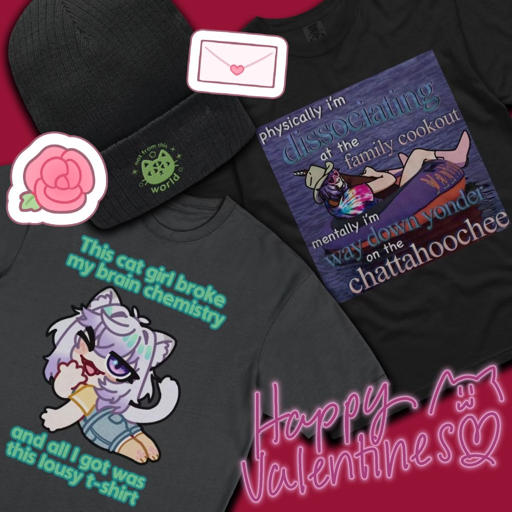 Happy Valentine's Day!💕
While I wasn't able to get some art out this year for the day, I DO have some new merch items in my shop as a gift :3
These will not be limited time items, so don't worry if you aren't able to grab some right now!
Grab them in the 💬below!