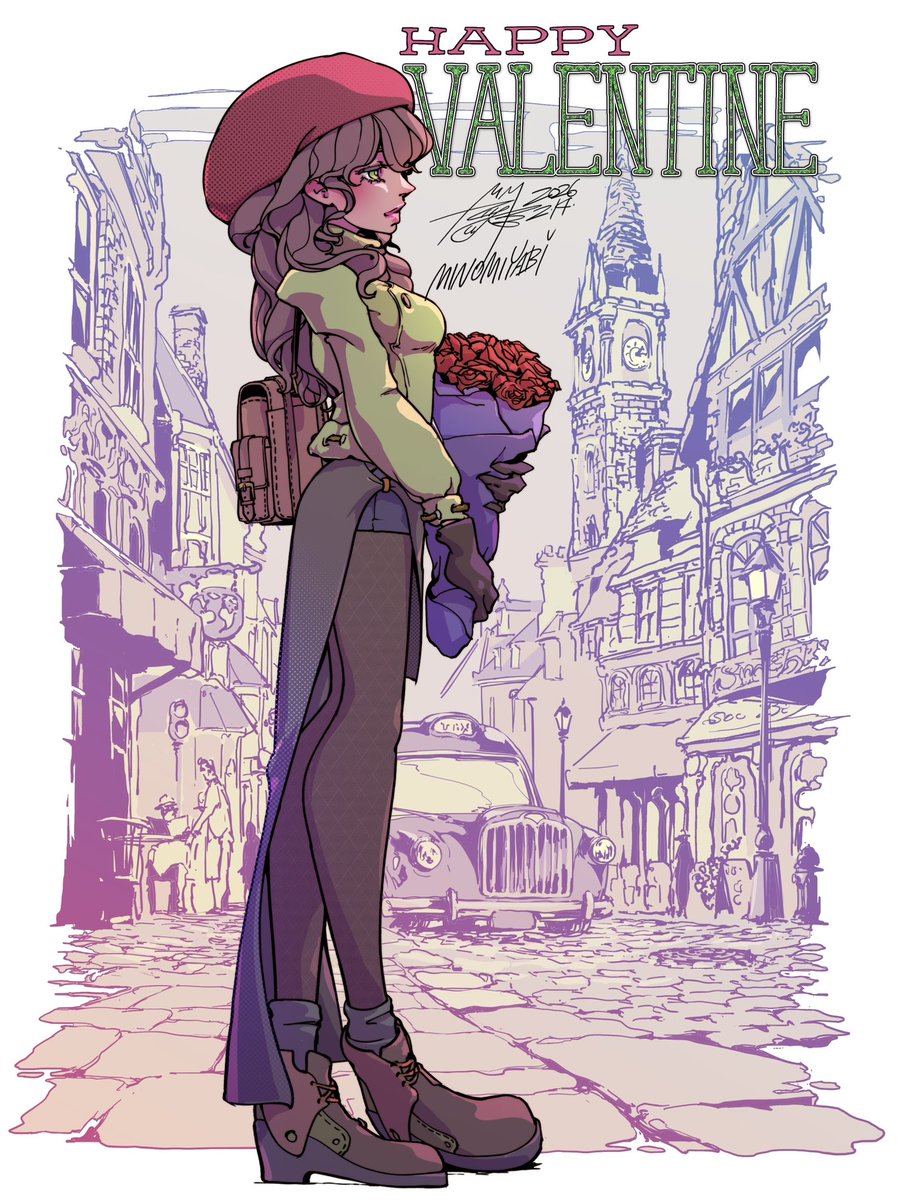 Next to Sunni at the pedestrian’s light, I couldn’t help but wondering who was her bouquet giver. 💐✨
Happy Valentine’s Day!
New Book, Vinyl, with my new arts for your precious?🌹 
bit.ly/m/Alteregobook
#LISA #ALTEREGO #ValentinesDay2026