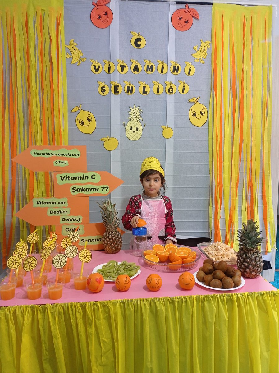 ŞİFA ALLAH'TAN VİTAMİN PORTAKALDAN: MİNİKLERİN C VİTAMİNİ ŞENLİĞİ
Müftülüğümüz bünyesinde eğitim veren Mevlana Camii 4-6 yaş Kur'an Kursu grubu öğrencileri, kış aylarına enerji dolu bir "merhaba" dedi. Kurs binasında program gerçekleştirildi