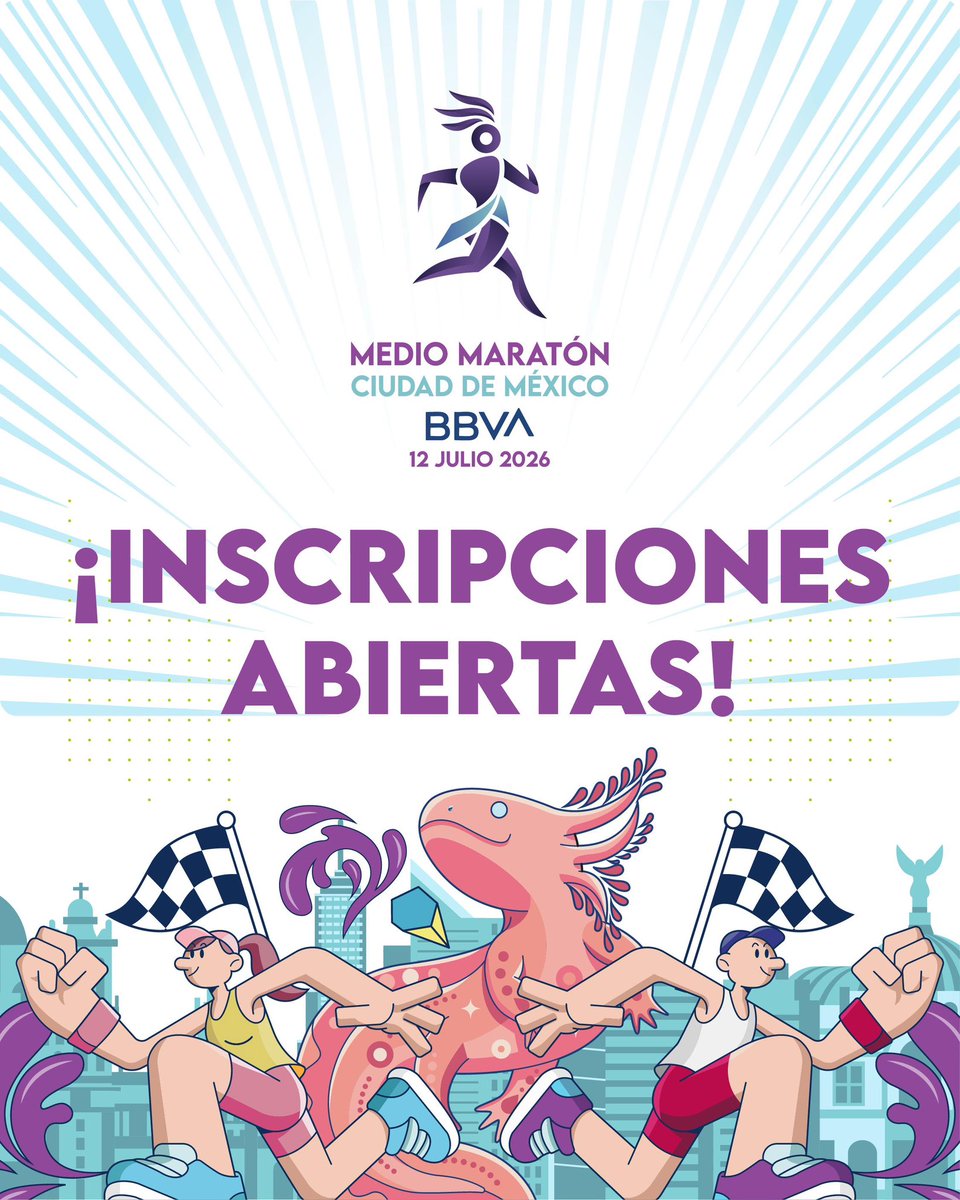 Medio Maratón de la Ciudad de México BBVA tweet media