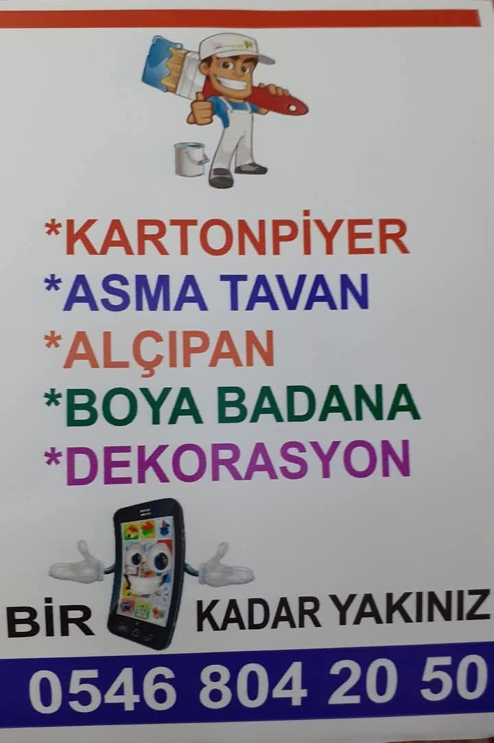mlhsyn_04's tweet photo. Kartonpiyer, asmatavan ve Dekorasyon  İşleri  38  Yıllık  Tecrübemiz ile Ekip Çalışması Ücretsiz Keşif Ölçü Yapılır. Günün 24 saati  Eskişehir'de Bahar Sezonumuz İçin  Bir Telefon Kadar Yakınız.
📞 :   
 0 546 804 20 50 https://t.co/ShNWRFUQWr