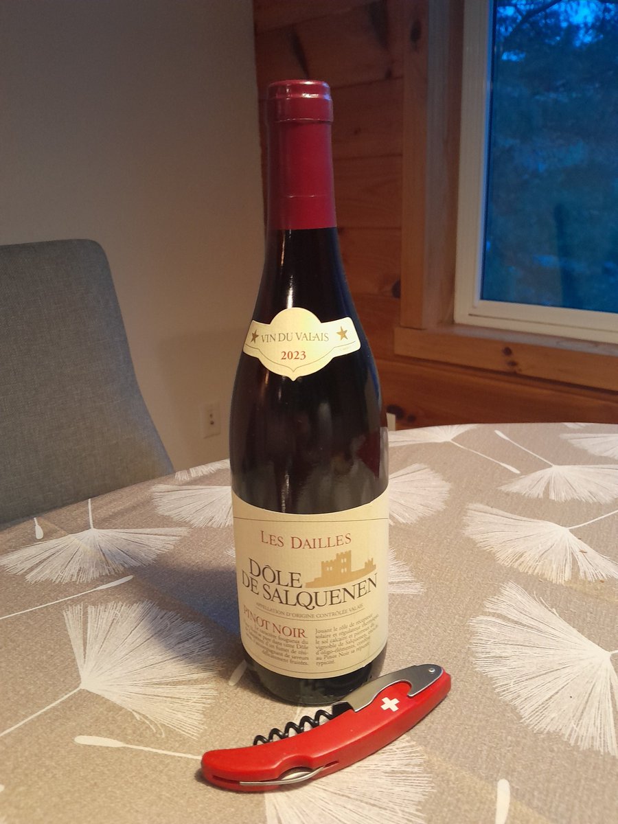 On ne boit pas souvent, mais ce soir on boit du valaisan. 

Dôle de Salquenen 🇨🇭