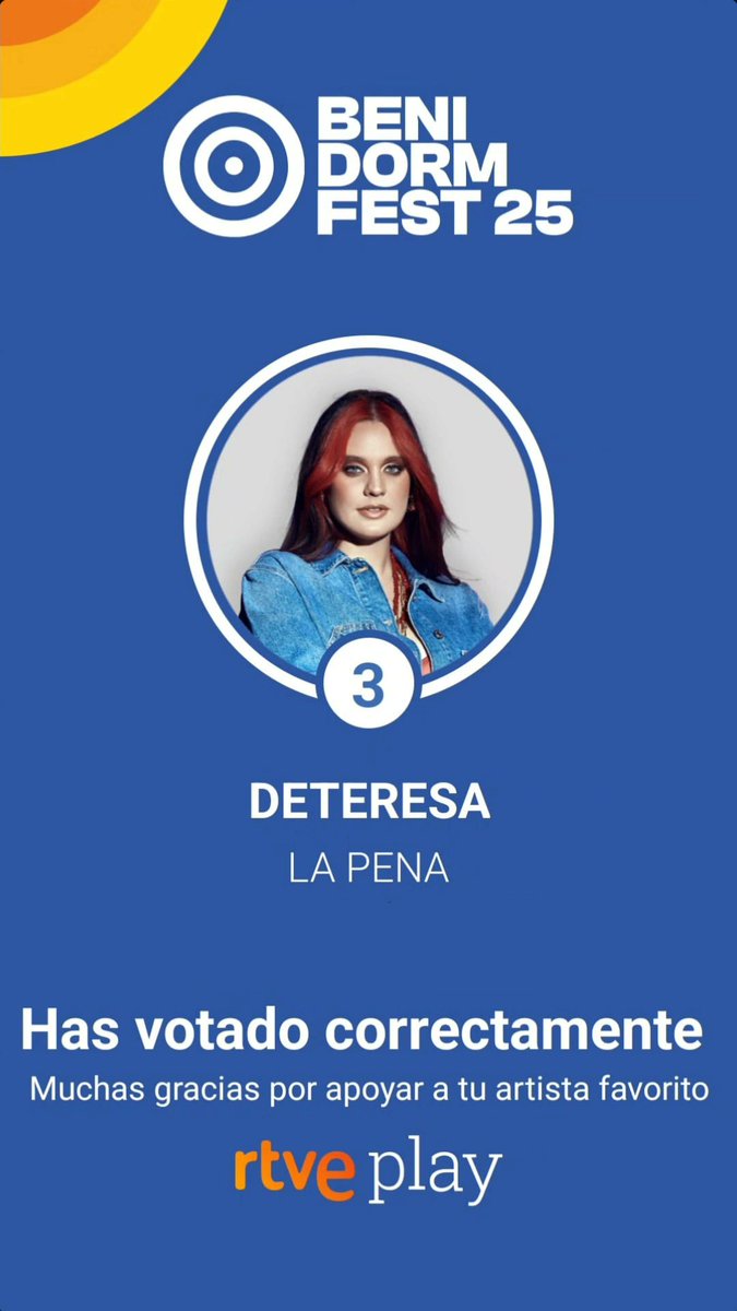 eva_zma's tweet photo. Yo ya he votado, como ellas nadie #BenidormFestFinal https://t.co/WRH8wx1r0g