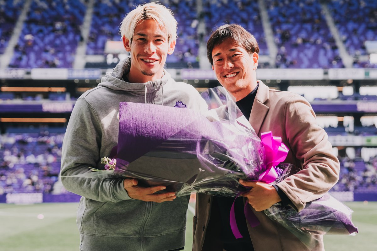 𝐓𝐇𝐀𝐍𝐊 𝐘𝐎𝐔 𝐊𝐀𝐒𝐇𝐈💜 柏好文さんが昨日の岡山戦に来場