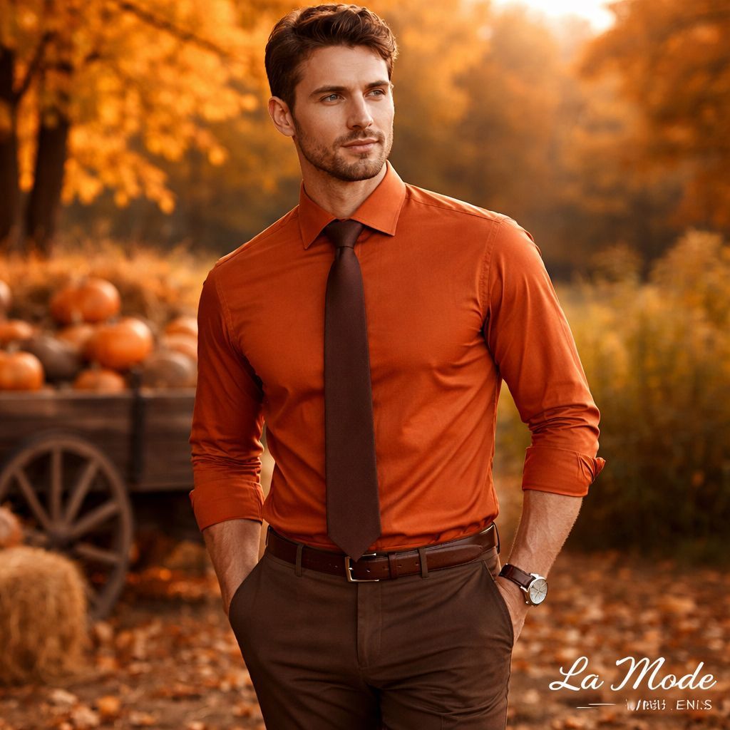 LaModeMens1's tweet photo. Pumpkin spice done right. ๐
Dress shirt. Solid tie. Brown trousers.
Fall confidence, tailored.
La Mode Menโs โ Helping Men Look Good.
#FallStyle #MensFashion #LaModeMens #AutumnLook https://t.co/QdrtpZRAzs