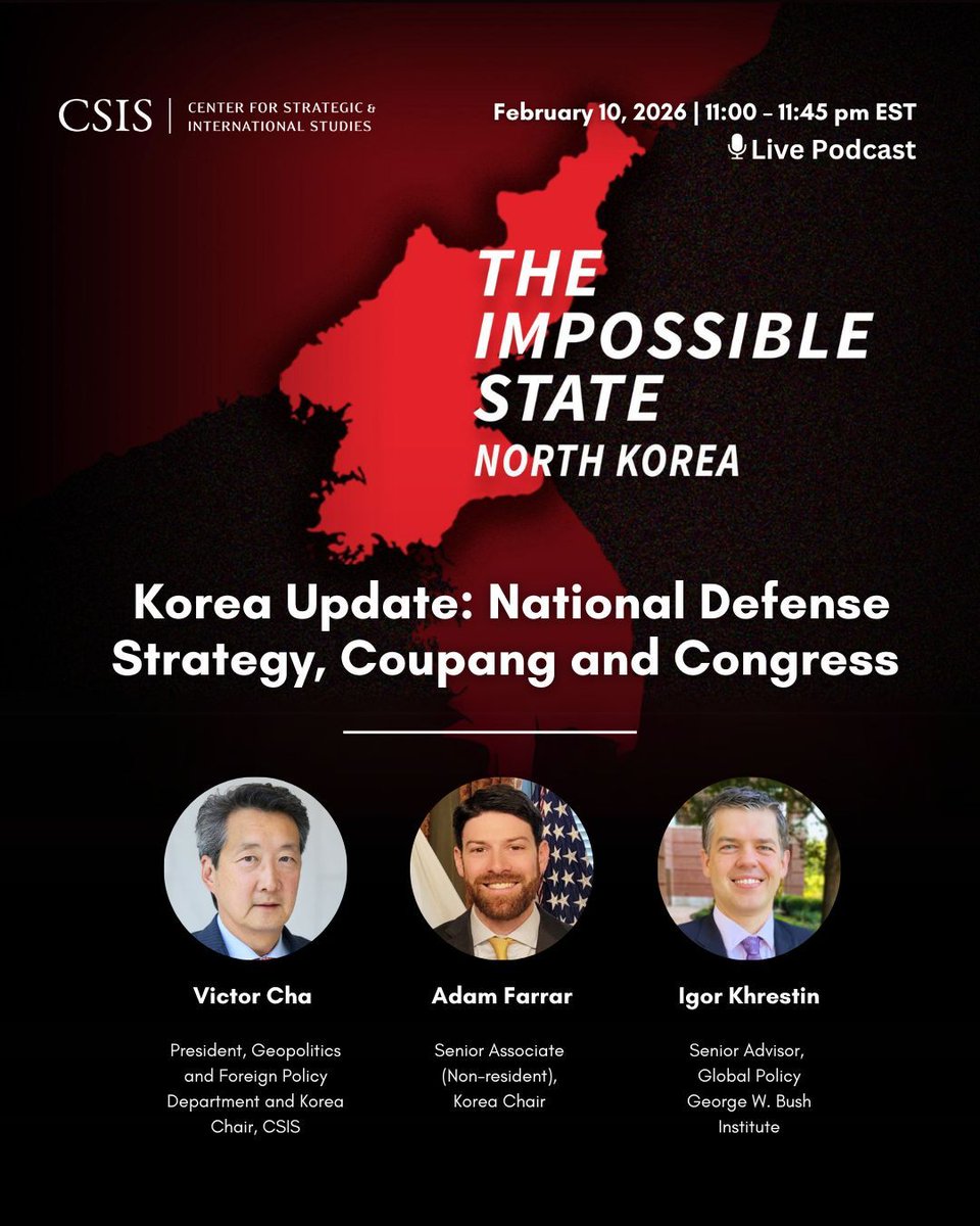 CSIS Korea Chair tweet media