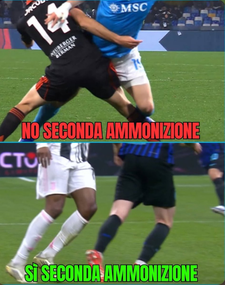 Le nuove regole del giuoco del calcio
#InterJuve 
#NapoliComo 
#MarottaLeague