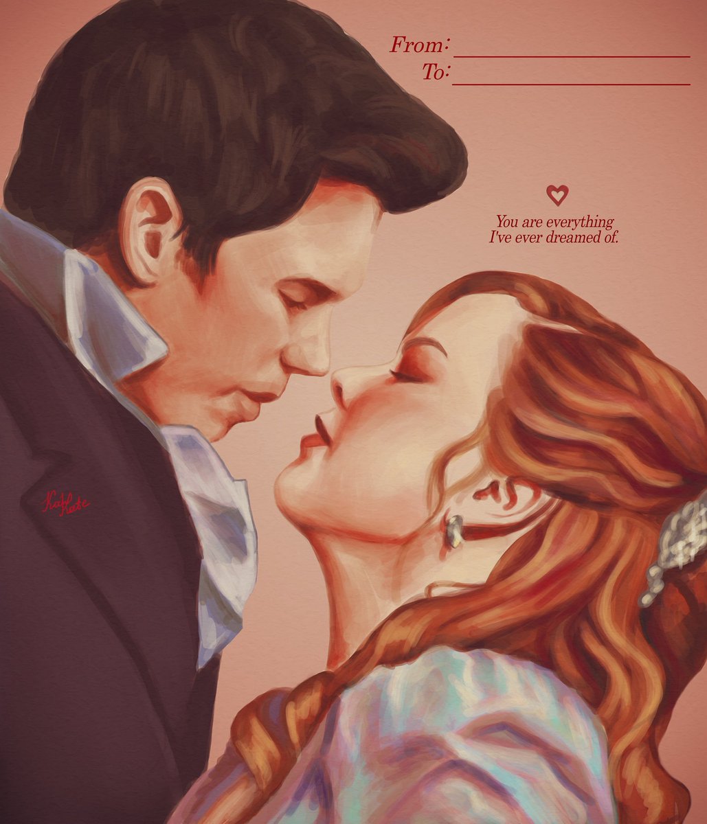 kankatess's tweet image. happy valentine’s day 💘

#bridgerton #creloise #polin