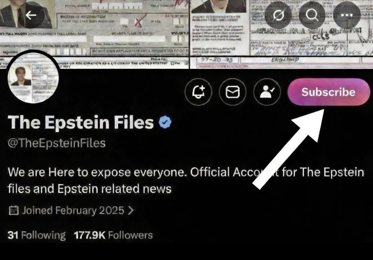 After quite a few requests, you can now subscribe to our page on X.  
🚨THERE WILL BE NO POSTS OR EPSTEIN RELATED CONTENT LOCKED BEHIND A PAY WALL. 🚨

This subscription will help us with hopefully hiring another part time employee to help with research and combing through the