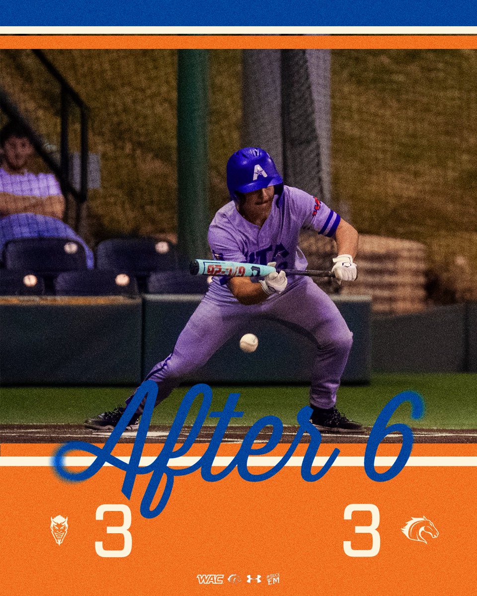 UTAMavsBSB's tweet photo. All tied up through 6.

#BuckEm🐎 https://t.co/67BTO4E1vt