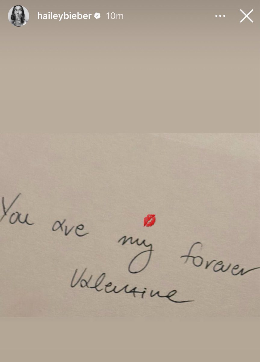 justin le escribió una carta a mano a hailey “eres mi san valentín para siempre”, 8 años de casados y nunca pierden los detalles esto o nada