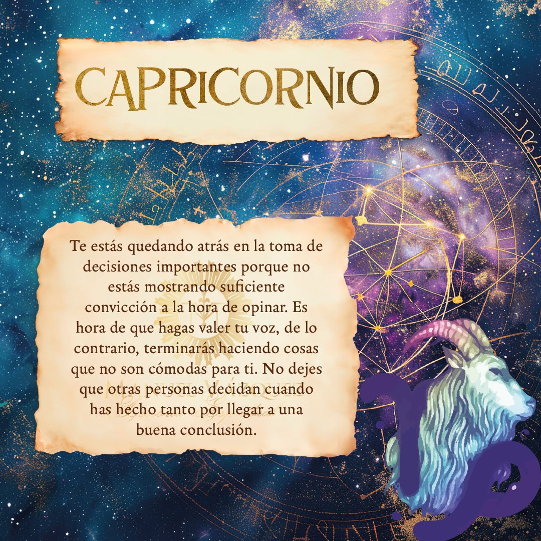 ManuelVazquez's tweet image. Capricornio ♑"La constancia vence al talento cuando el talento no se esfuerza. Sigue construyendo tu legado paso a paso. 🏔️ #Capricornio #Metas #ManuelVazquez"