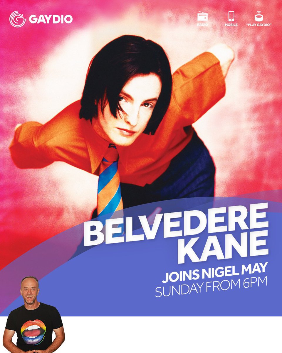 Nigel_May's tweet photo. Joining me Sunday 6-8pm on @Gaydio it’s @ConlethKane #belvederekane and #joshsharp
📻 97.8fm or 88.4fm
📱 Gaydio App | DAB
🖲 ‘ALEXA play Gaydio’
🎧 https://t.co/TLd99MVpJ0 https://t.co/dWauejQcUr